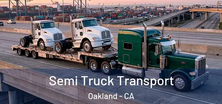  Semi Truck Transport Oakland - CA